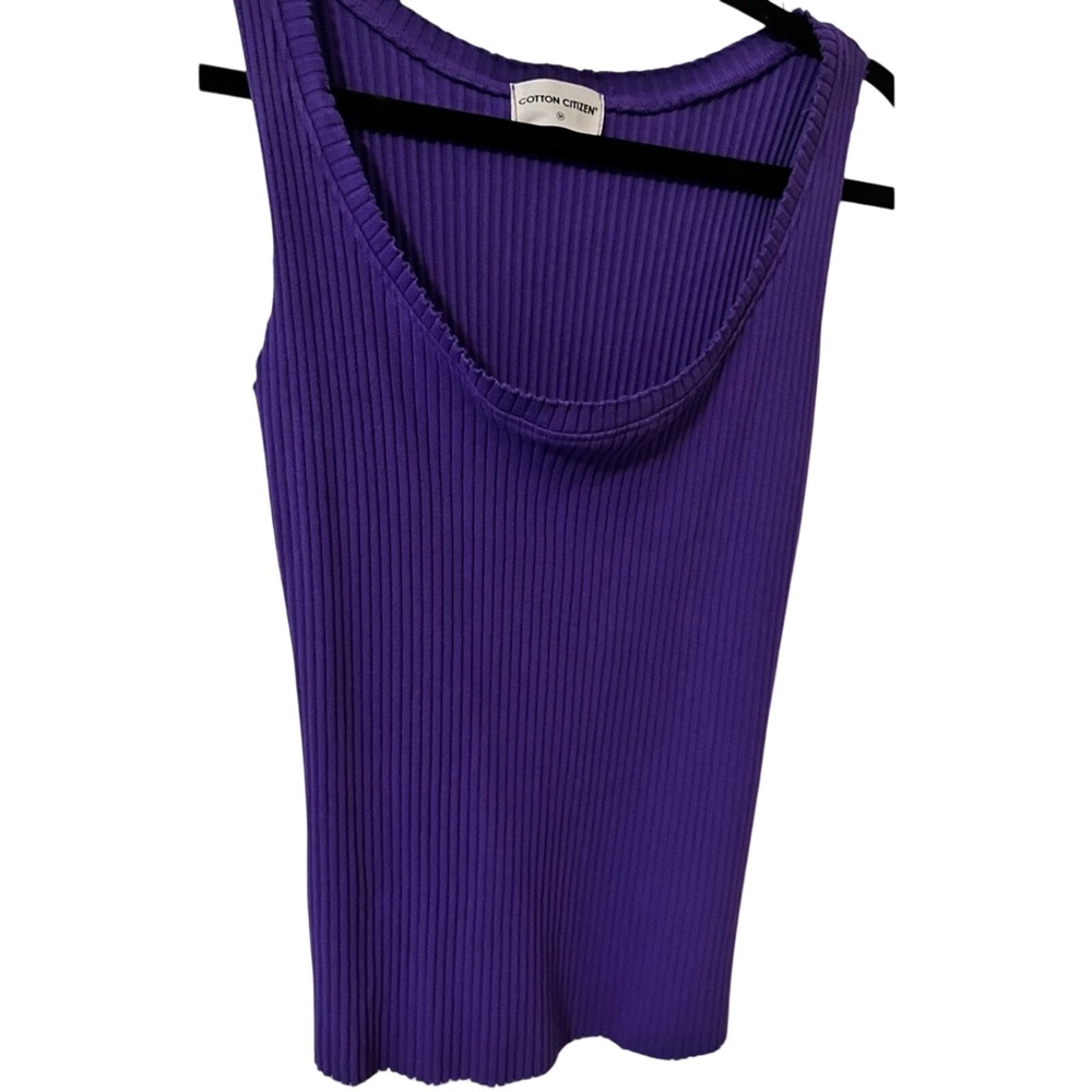 Cotton Citizen Classic Tank Vibrant Purple Supima Cotton Medium M